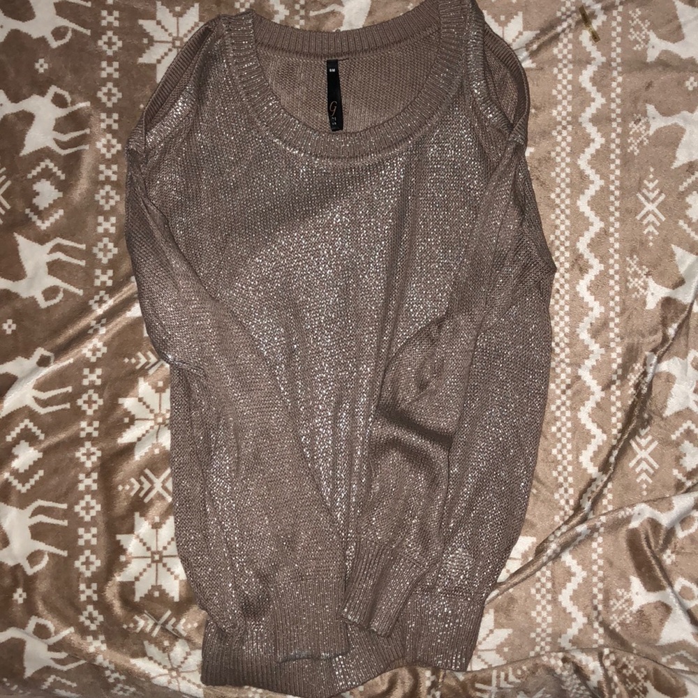 Shimmery holiday sweater